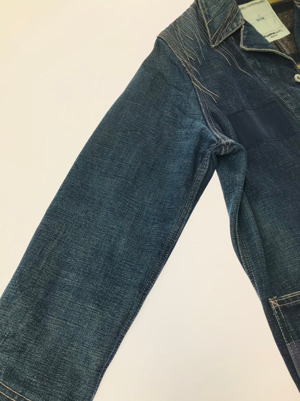 【中古品】【メンズ】 NEIGHBORHOOD ネイバーフッド BLANKET LINER SAVAGE DENIM COVERALLS DCNH-JK-02 ブランケットライナー サベージデニムカバーオール 142-260501-rt-01-tag サイズ：M カラー：インディゴ 万代Net店