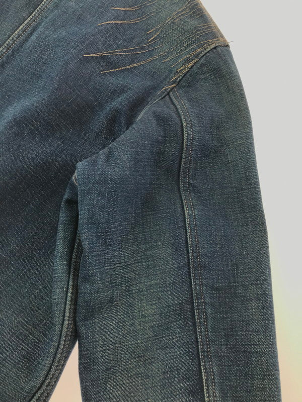 【中古品】【メンズ】 NEIGHBORHOOD ネイバーフッド BLANKET LINER SAVAGE DENIM COVERALLS DCNH-JK-02 ブランケットライナー サベージデニムカバーオール 142-260501-rt-01-tag サイズ：M カラー：インディゴ 万代Net店