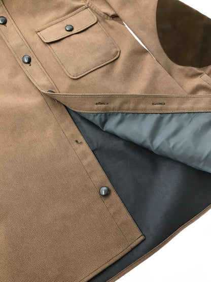 【中古品】【メンズ】 HOUSTON ヒューストン × FIELDER フィールダー HUNTING SHIRT JACKET ハンティング シャツ ジャケット ライトアウター 145-260822-rt-11-tagh サイズ：M カラー：ブラウン 万代Net店