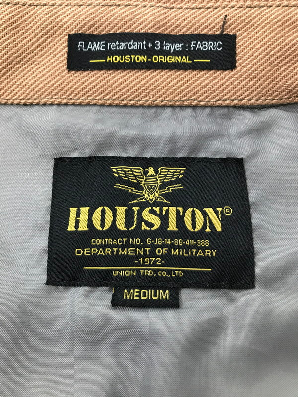 【中古品】【メンズ】 HOUSTON ヒューストン × FIELDER フィールダー HUNTING SHIRT JACKET ハンティング シャツ ジャケット ライトアウター 145-260822-rt-11-tagh サイズ：M カラー：ブラウン 万代Net店