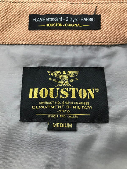【中古品】【メンズ】 HOUSTON ヒューストン × FIELDER フィールダー HUNTING SHIRT JACKET ハンティング シャツ ジャケット ライトアウター 145-260822-rt-11-tagh サイズ：M カラー：ブラウン 万代Net店