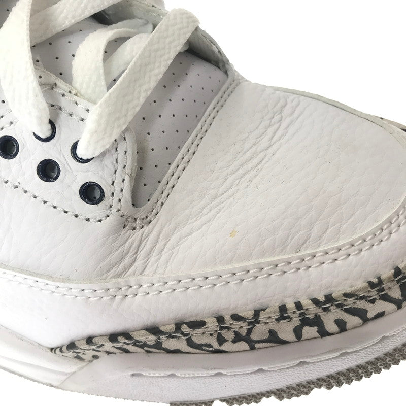 【中古品】【メンズ】 NIKE ナイキ AIR JORDAN 3 RETRO CT8532-104 エアジョーダン 3 レトロ スニーカー 靴 160-260430-yy-07-tag サイズ：27cm/US10 カラー："UNC" WHITE/VALOR BLUE-TECH GREY 万代Net店
