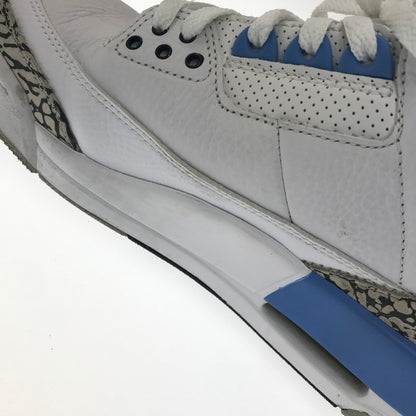 【中古品】【メンズ】 NIKE ナイキ AIR JORDAN 3 RETRO CT8532-104 エアジョーダン 3 レトロ スニーカー 靴 160-260430-yy-07-tag サイズ：27cm/US10 カラー："UNC" WHITE/VALOR BLUE-TECH GREY 万代Net店
