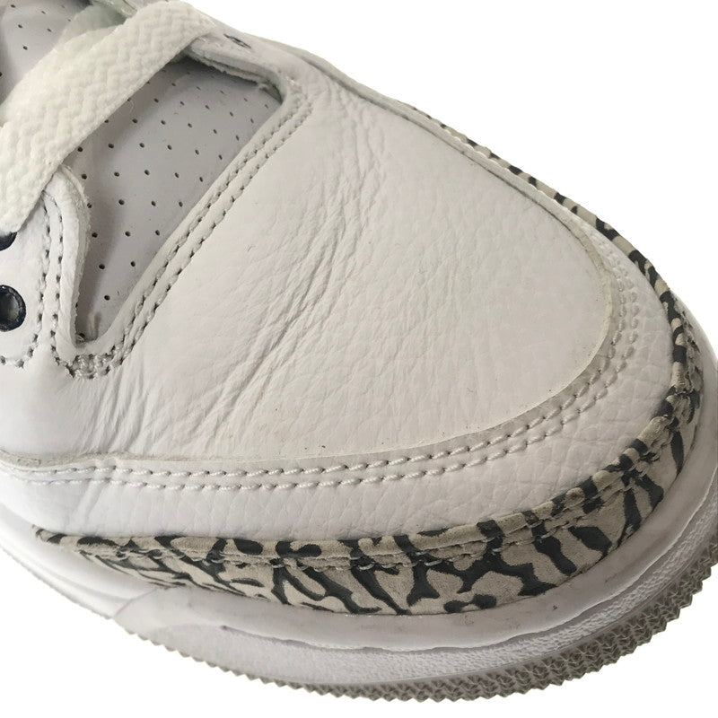 【中古品】【メンズ】 NIKE ナイキ AIR JORDAN 3 RETRO CT8532-104 エアジョーダン 3 レトロ スニーカー 靴 160-260430-yy-07-tag サイズ：27cm/US10 カラー："UNC" WHITE/VALOR BLUE-TECH GREY 万代Net店