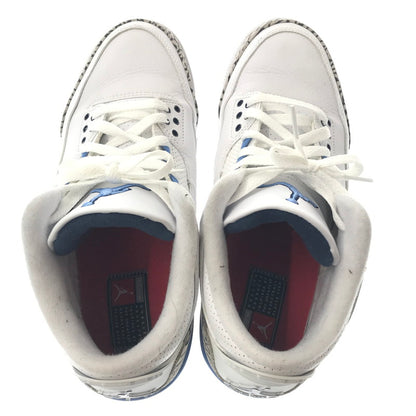 【中古品】【メンズ】 NIKE ナイキ AIR JORDAN 3 RETRO CT8532-104 エアジョーダン 3 レトロ スニーカー 靴 160-260430-yy-07-tag サイズ：27cm/US10 カラー："UNC" WHITE/VALOR BLUE-TECH GREY 万代Net店