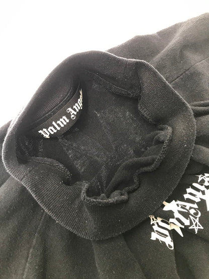 【中古品】【メンズ】 PALM ANGELS パーム エンジェルス SHOOTING STARS LOGO PRINT L/S TEE PMAB001F21JER002 シューティングスター ロゴ プリント Tシャツ 長袖Tシャツ 142-260520-na-18-tagh サイズ：M カラー：ブラック 万代Net店