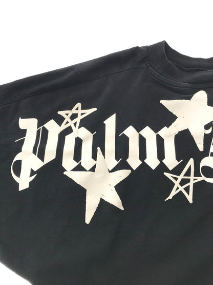 【中古品】【メンズ】 PALM ANGELS パーム エンジェルス SHOOTING STARS LOGO PRINT L/S TEE PMAB001F21JER002 シューティングスター ロゴ プリント Tシャツ 長袖Tシャツ 142-260520-na-18-tagh サイズ：M カラー：ブラック 万代Net店