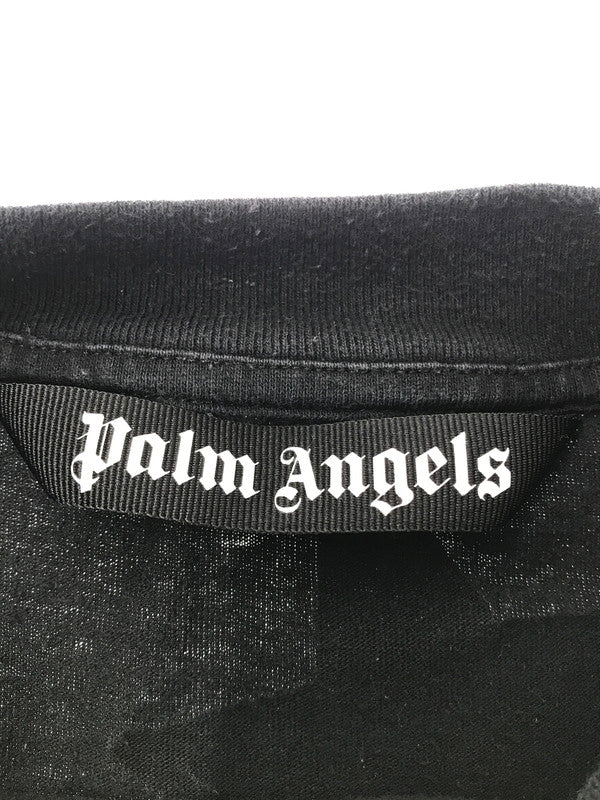 【中古品】【メンズ】 PALM ANGELS パーム エンジェルス SHOOTING STARS LOGO PRINT L/S TEE PMAB001F21JER002 シューティングスター ロゴ プリント Tシャツ 長袖Tシャツ 142-260520-na-18-tagh サイズ：M カラー：ブラック 万代Net店