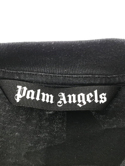 【中古品】【メンズ】 PALM ANGELS パーム エンジェルス SHOOTING STARS LOGO PRINT L/S TEE PMAB001F21JER002 シューティングスター ロゴ プリント Tシャツ 長袖Tシャツ 142-260520-na-18-tagh サイズ：M カラー：ブラック 万代Net店