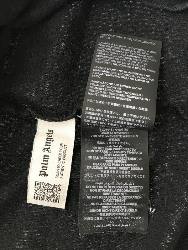 【中古品】【メンズ】 PALM ANGELS パーム エンジェルス SHOOTING STARS LOGO PRINT L/S TEE PMAB001F21JER002 シューティングスター ロゴ プリント Tシャツ 長袖Tシャツ 142-260520-na-18-tagh サイズ：M カラー：ブラック 万代Net店