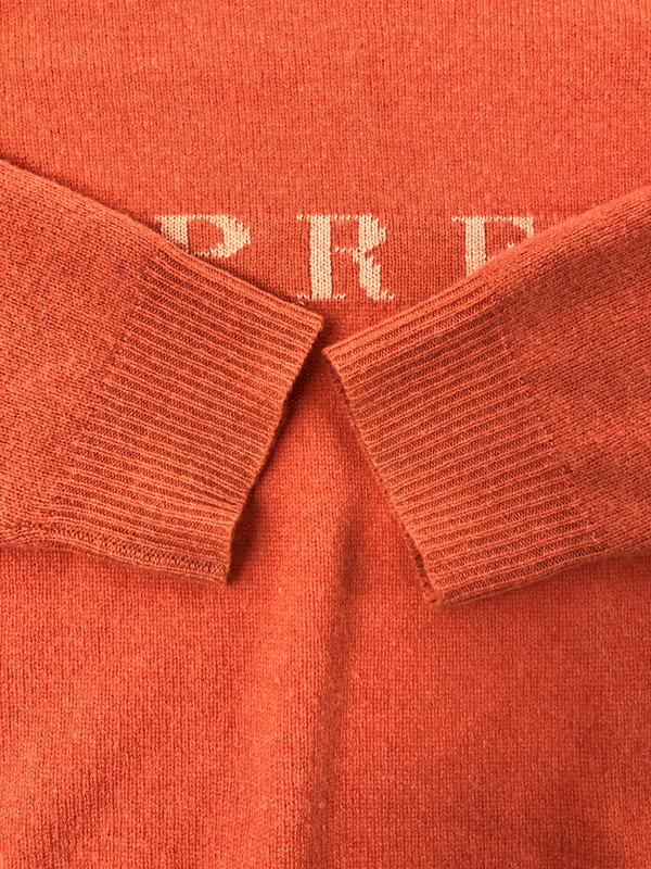 【現状渡し品】【メンズ】 SUPREME シュプリーム 20AW STONE WASHED SWEATER ストーン ウォッシュド セーター ニット 149-260513-na-06-tagh サイズ：L カラー：オレンジ系 万代Net店