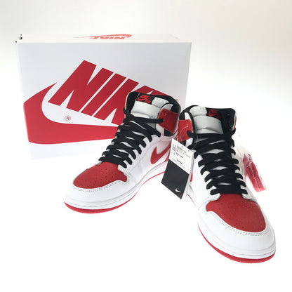 【中古美品】【メンズ】 NIKE ナイキ AIR JORDAN 1 HIGH OG 555088-161 エアジョーダン 1 ハイ オリジナル スニーカー 靴 160-260503-na-12-tagh サイズ：28cm US 10 カラー：WHITE/UNIVERSITY RED-BLACK 万代Net店
