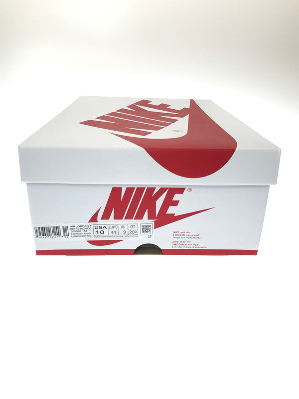 【中古美品】【メンズ】 NIKE ナイキ AIR JORDAN 1 HIGH OG 555088-161 エアジョーダン 1 ハイ オリジナル スニーカー 靴 160-260503-na-12-tagh サイズ：28cm US 10 カラー：WHITE/UNIVERSITY RED-BLACK 万代Net店