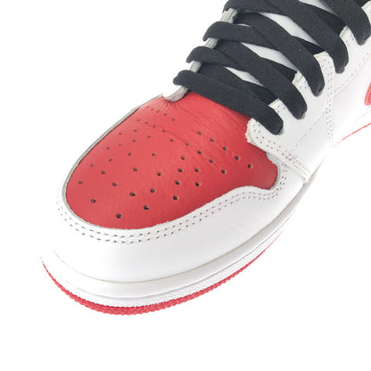 【中古美品】【メンズ】 NIKE ナイキ AIR JORDAN 1 HIGH OG 555088-161 エアジョーダン 1 ハイ オリジナル スニーカー 靴 160-260503-na-12-tagh サイズ：28cm US 10 カラー：WHITE/UNIVERSITY RED-BLACK 万代Net店