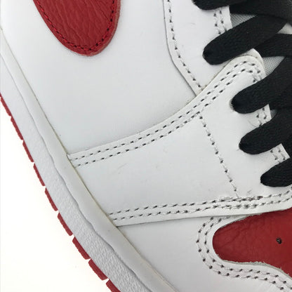 【中古美品】【メンズ】 NIKE ナイキ AIR JORDAN 1 HIGH OG 555088-161 エアジョーダン 1 ハイ オリジナル スニーカー 靴 160-260503-na-12-tagh サイズ：28cm US 10 カラー：WHITE/UNIVERSITY RED-BLACK 万代Net店