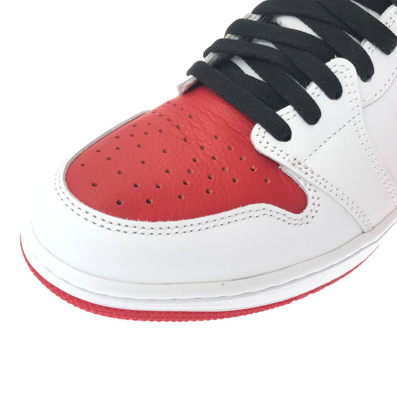 【中古美品】【メンズ】 NIKE ナイキ AIR JORDAN 1 HIGH OG 555088-161 エアジョーダン 1 ハイ オリジナル スニーカー 靴 160-260503-na-12-tagh サイズ：28cm US 10 カラー：WHITE/UNIVERSITY RED-BLACK 万代Net店