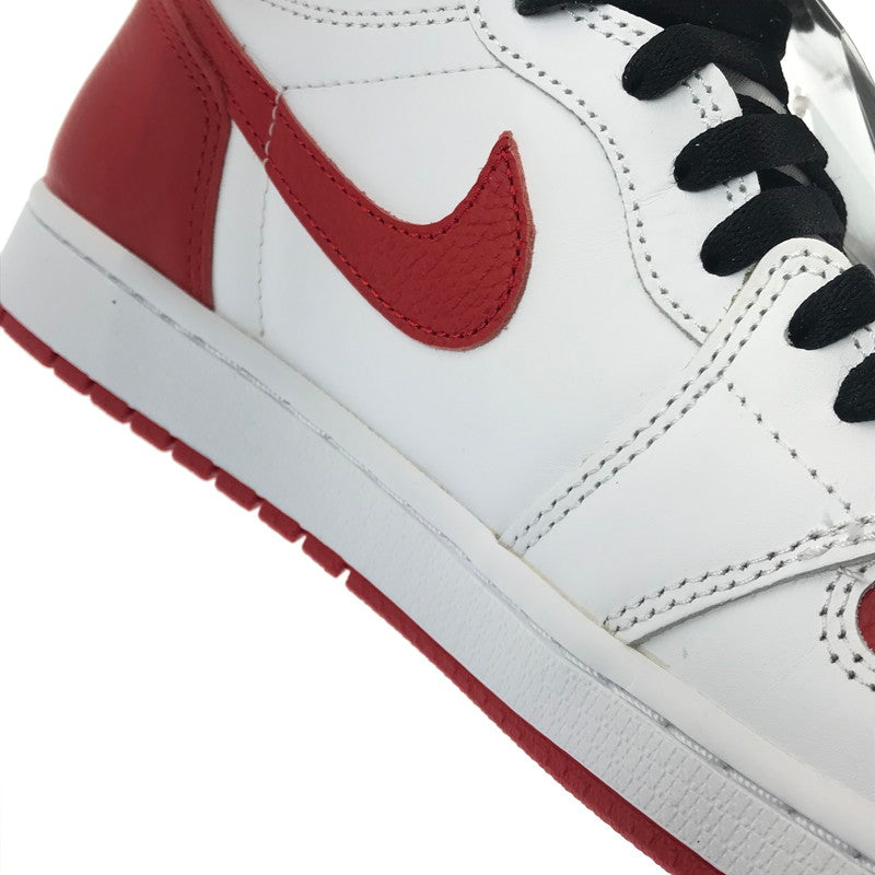 【中古美品】【メンズ】 NIKE ナイキ AIR JORDAN 1 HIGH OG 555088-161 エアジョーダン 1 ハイ オリジナル スニーカー 靴 160-260503-na-12-tagh サイズ：28cm US 10 カラー：WHITE/UNIVERSITY RED-BLACK 万代Net店