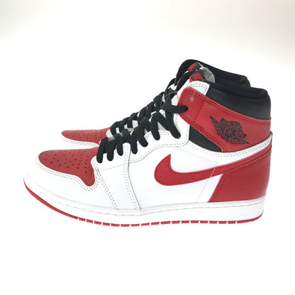 【中古美品】【メンズ】 NIKE ナイキ AIR JORDAN 1 HIGH OG 555088-161 エアジョーダン 1 ハイ オリジナル スニーカー 靴 160-260503-na-12-tagh サイズ：28cm US 10 カラー：WHITE/UNIVERSITY RED-BLACK 万代Net店