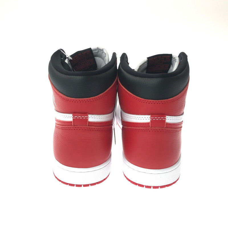 【中古美品】【メンズ】 NIKE ナイキ AIR JORDAN 1 HIGH OG 555088-161 エアジョーダン 1 ハイ オリジナル スニーカー 靴 160-260503-na-12-tagh サイズ：28cm US 10 カラー：WHITE/UNIVERSITY RED-BLACK 万代Net店