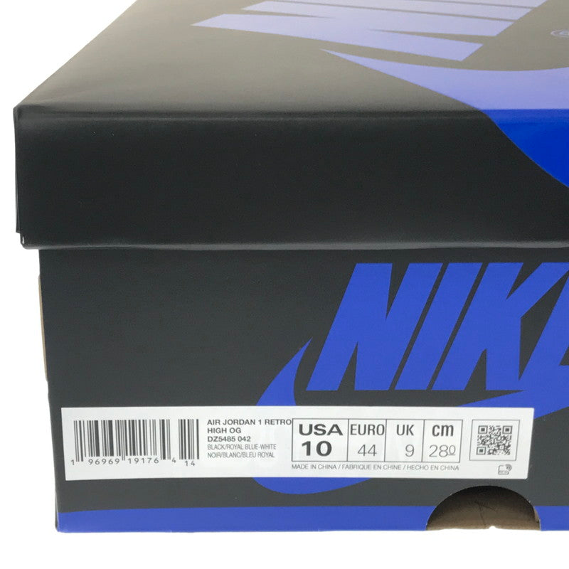 【中古美品】【メンズ】 NIKE ナイキ AIR JORDAN 1 RETRO HIGH OG DZ5485-042 エア ジョーダン 1 レトロ ハイ オリジナル スニーカー 靴 160-260430-yy-05-tag サイズ：26cm/US8 カラー：BLACK/ROYAL BLUE-WHITE 万代Net店