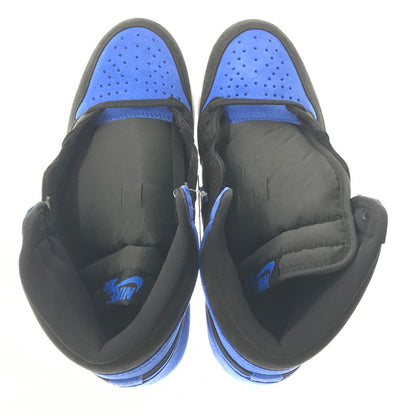 【中古美品】【メンズ】 NIKE ナイキ AIR JORDAN 1 RETRO HIGH OG DZ5485-042 エア ジョーダン 1 レトロ ハイ オリジナル スニーカー 靴 160-260430-yy-05-tag サイズ：26cm/US8 カラー：BLACK/ROYAL BLUE-WHITE 万代Net店
