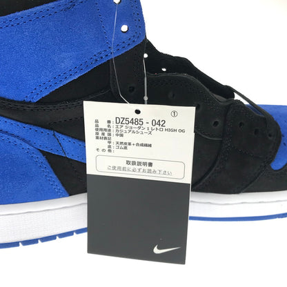 【中古美品】【メンズ】 NIKE ナイキ AIR JORDAN 1 RETRO HIGH OG DZ5485-042 エア ジョーダン 1 レトロ ハイ オリジナル スニーカー 靴 160-260430-yy-05-tag サイズ：26cm/US8 カラー：BLACK/ROYAL BLUE-WHITE 万代Net店