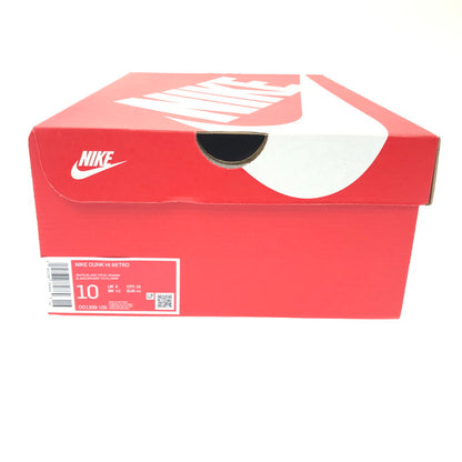 【中古美品】【メンズ】 NIKE ナイキ DUNK HIGH RETRO DD1399-105 ダンク ハイ レトロ スニーカー 靴 160-260503-na-15-tagh サイズ：28cm US 10 カラー：WHITE/BLACK-TOTAL ORANGE 万代Net店