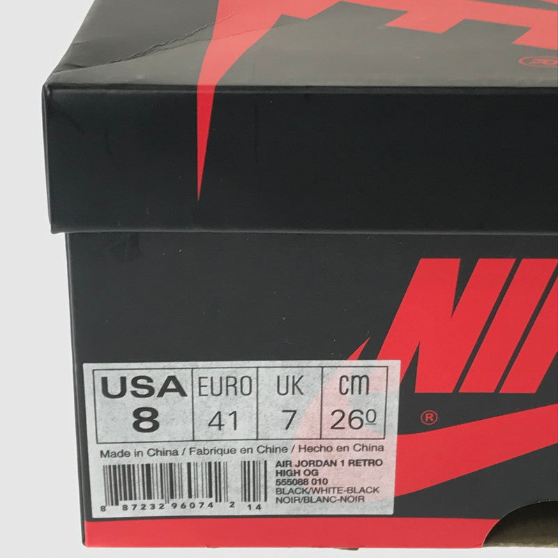 【中古美品】【メンズ】 NIKE ナイキ AIR JORDAN 1 RETRO HIGH OG 555088-010 エアジョーダン1 レトロ ハイ オリジナル スニーカー 靴 160-260430-yy-04-tag サイズ：28cm/US10 カラー：BLACK/WHITE-BLACK 万代Net店