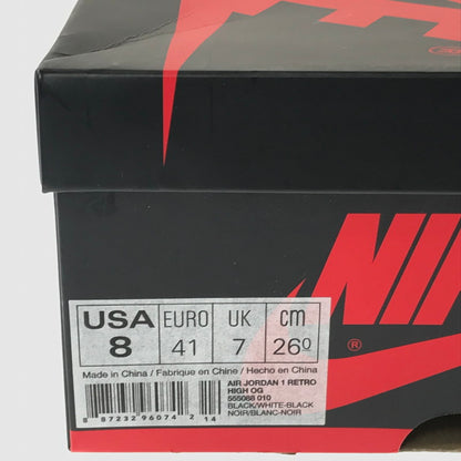 【中古美品】【メンズ】 NIKE ナイキ AIR JORDAN 1 RETRO HIGH OG 555088-010 エアジョーダン1 レトロ ハイ オリジナル スニーカー 靴 160-260430-yy-04-tag サイズ：28cm/US10 カラー：BLACK/WHITE-BLACK 万代Net店