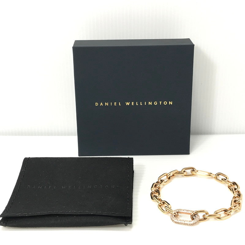 【中古品】【レディース】 DANIEL WELLINGTON ダニエル ウェリントン CRYSTAL LINK BRACELET クリスタル リンク ブレスレット アクセサリー 193-260624-na-08-tagh カラー：ローズゴールド 万代Net店