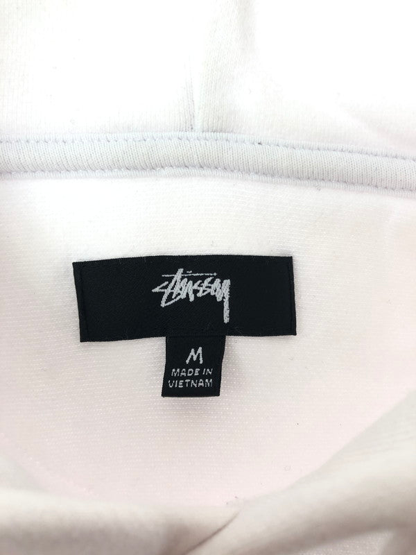 【中古品】【メンズ】 STUSSY ステューシー PULLOVER HOODIE 118456 プルオーバー フーディー パーカー 142-260518-na-24-tagh サイズ：M カラー：ホワイト 万代Net店