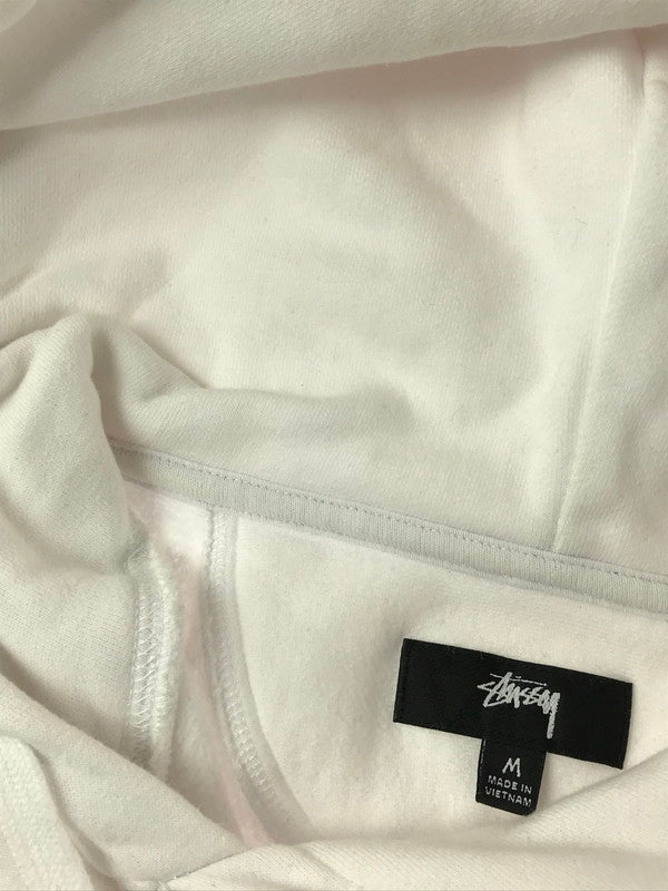 【中古品】【メンズ】 STUSSY ステューシー PULLOVER HOODIE 118456 プルオーバー フーディー パーカー 142-260518-na-24-tagh サイズ：M カラー：ホワイト 万代Net店