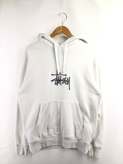 【中古品】【メンズ】 STUSSY ステューシー PULLOVER HOODIE 118456 プルオーバー フーディー パーカー 142-260518-na-24-tagh サイズ：M カラー：ホワイト 万代Net店
