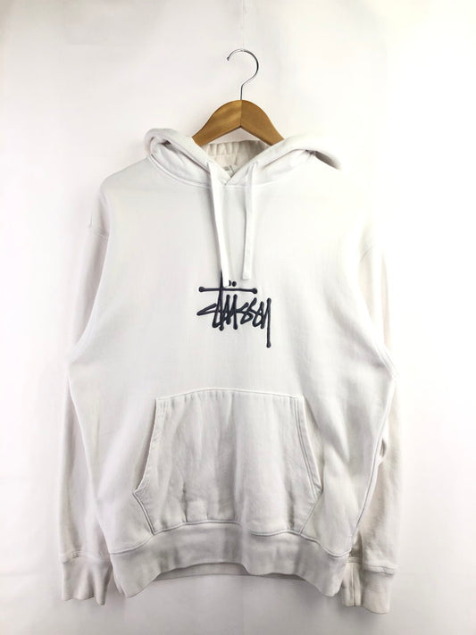 【中古品】【メンズ】 STUSSY ステューシー PULLOVER HOODIE 118456 プルオーバー フーディー パーカー 142-260518-na-24-tagh サイズ：M カラー：ホワイト 万代Net店