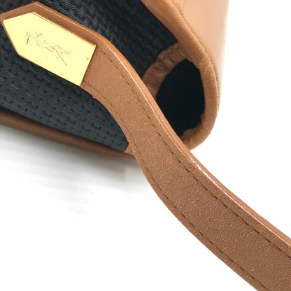 【中古品】【レディース】 YVES SAINT LAURENT イヴ サンローラン ロゴプレート ショルダーバッグ カバン 180-260510-na-12-tagh カラー：ネイビー 万代Net店