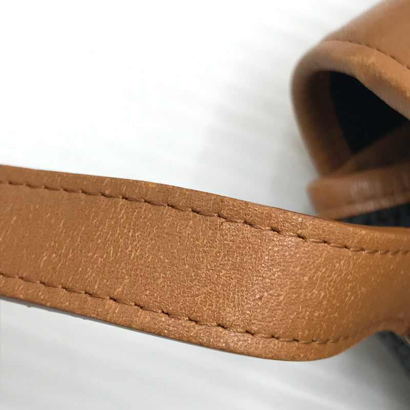 【中古品】【レディース】 YVES SAINT LAURENT イヴ サンローラン ロゴプレート ショルダーバッグ カバン 180-260510-na-12-tagh カラー：ネイビー 万代Net店