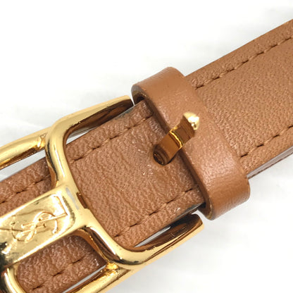 【中古品】【レディース】 YVES SAINT LAURENT イヴ サンローラン ロゴプレート ショルダーバッグ カバン 180-260510-na-12-tagh カラー：ネイビー 万代Net店