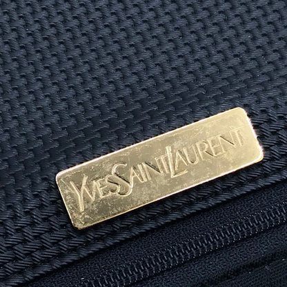 【中古品】【レディース】 YVES SAINT LAURENT イヴ サンローラン ロゴプレート ショルダーバッグ カバン 180-260510-na-12-tagh カラー：ネイビー 万代Net店