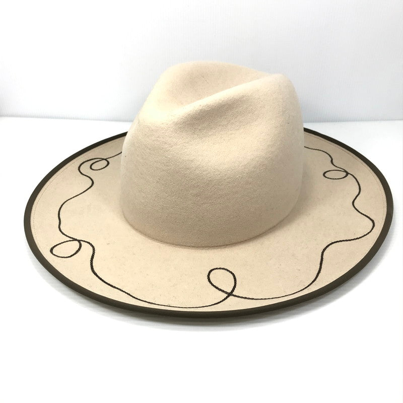 【中古美品】【メンズ】 INDIETRO ASSOCIATION インディエトロ アソシエーション IA LONG BRIM HAT 1A-25-133 ロング ブリム ハット 帽子 185-260507-na-09-tag サイズ：0(57cm) カラー：ベージュ 万代Net店
