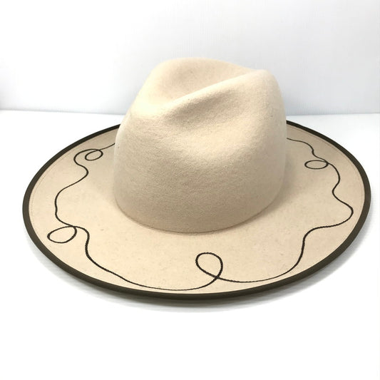 【中古美品】【メンズ】 INDIETRO ASSOCIATION インディエトロ アソシエーション IA LONG BRIM HAT 1A-25-133 ロング ブリム ハット 帽子 185-260507-na-09-tag サイズ：0(57cm) カラー：ベージュ 万代Net店