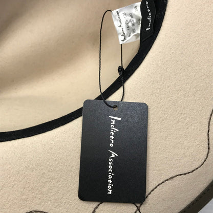 【中古美品】【メンズ】 INDIETRO ASSOCIATION インディエトロ アソシエーション IA LONG BRIM HAT 1A-25-133 ロング ブリム ハット 帽子 185-260507-na-09-tag サイズ：0(57cm) カラー：ベージュ 万代Net店