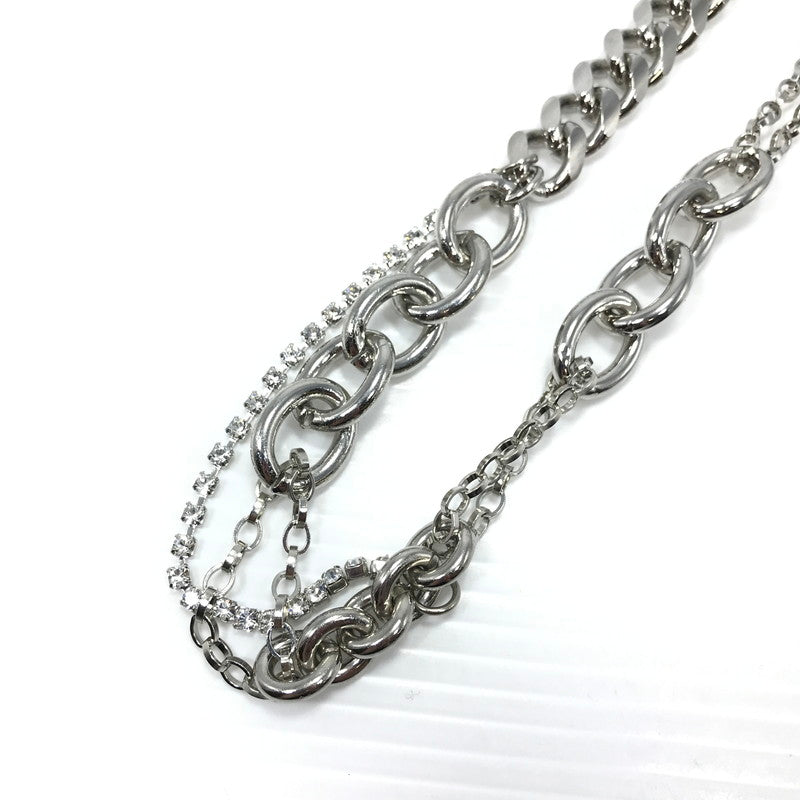 【中古品】【メンズ】 HIDAKA ヒダカ FUSION NECKLACE HDK-NE07 フュージョン ネックレス アクセサリー 192-260507-na-05-tag カラー：シルバー 万代Net店