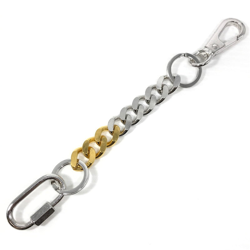 【中古品】【メンズ】 THE OBJECT ザオブジェクト SIGNATURE DOUBLE KARABINA KEYCHAIN COMBINATION TO-HKG-24018 シグネチャー ダブル カラビナ キーチェーン コンビネーション 192-260507-na-07-tag カラー：シルバー/ゴールド 万代Net店