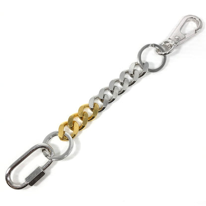 【中古品】【メンズ】 THE OBJECT ザオブジェクト SIGNATURE DOUBLE KARABINA KEYCHAIN COMBINATION TO-HKG-24018 シグネチャー ダブル カラビナ キーチェーン コンビネーション 192-260507-na-07-tag カラー：シルバー/ゴールド 万代Net店
