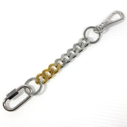 【中古品】【メンズ】 THE OBJECT ザオブジェクト SIGNATURE DOUBLE KARABINA KEYCHAIN COMBINATION TO-HKG-24018 シグネチャー ダブル カラビナ キーチェーン コンビネーション 192-260507-na-07-tag カラー：シルバー/ゴールド 万代Net店