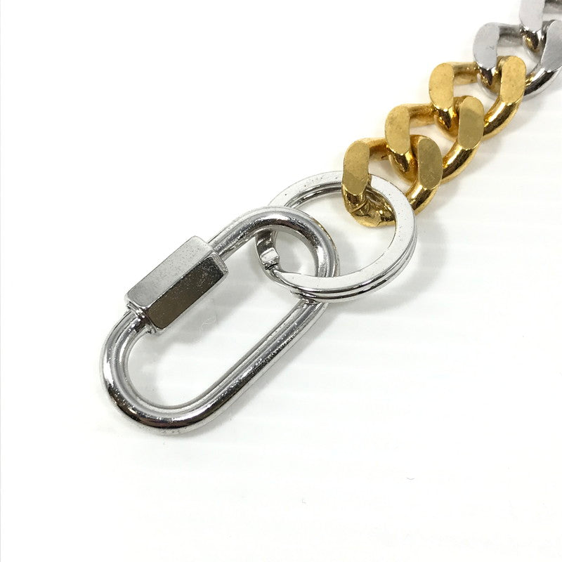 【中古品】【メンズ】 THE OBJECT ザオブジェクト SIGNATURE DOUBLE KARABINA KEYCHAIN COMBINATION TO-HKG-24018 シグネチャー ダブル カラビナ キーチェーン コンビネーション 192-260507-na-07-tag カラー：シルバー/ゴールド 万代Net店