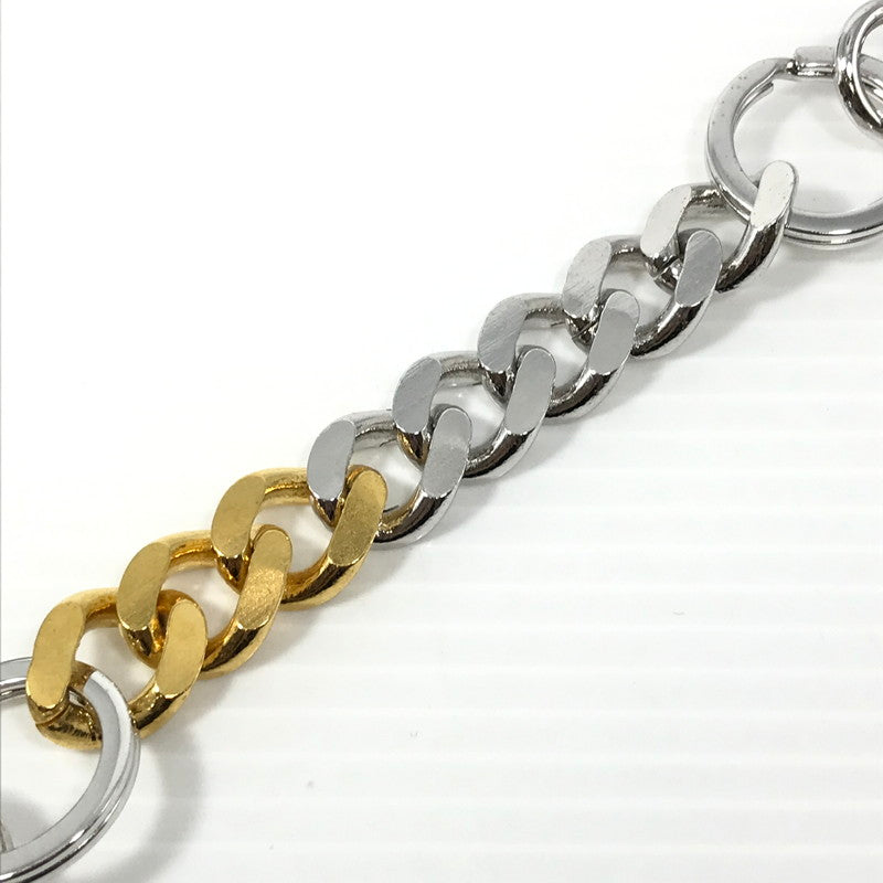【中古品】【メンズ】 THE OBJECT ザオブジェクト SIGNATURE DOUBLE KARABINA KEYCHAIN COMBINATION TO-HKG-24018 シグネチャー ダブル カラビナ キーチェーン コンビネーション 192-260507-na-07-tag カラー：シルバー/ゴールド 万代Net店