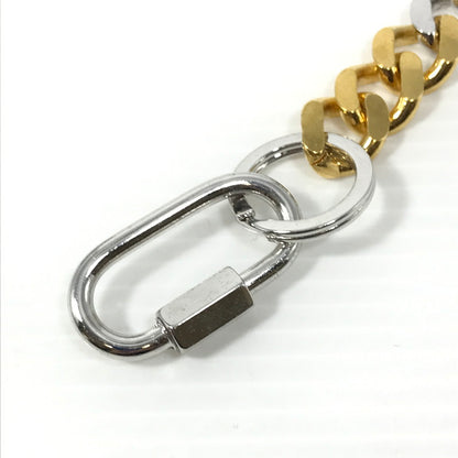 【中古品】【メンズ】 THE OBJECT ザオブジェクト SIGNATURE DOUBLE KARABINA KEYCHAIN COMBINATION TO-HKG-24018 シグネチャー ダブル カラビナ キーチェーン コンビネーション 192-260507-na-07-tag カラー：シルバー/ゴールド 万代Net店