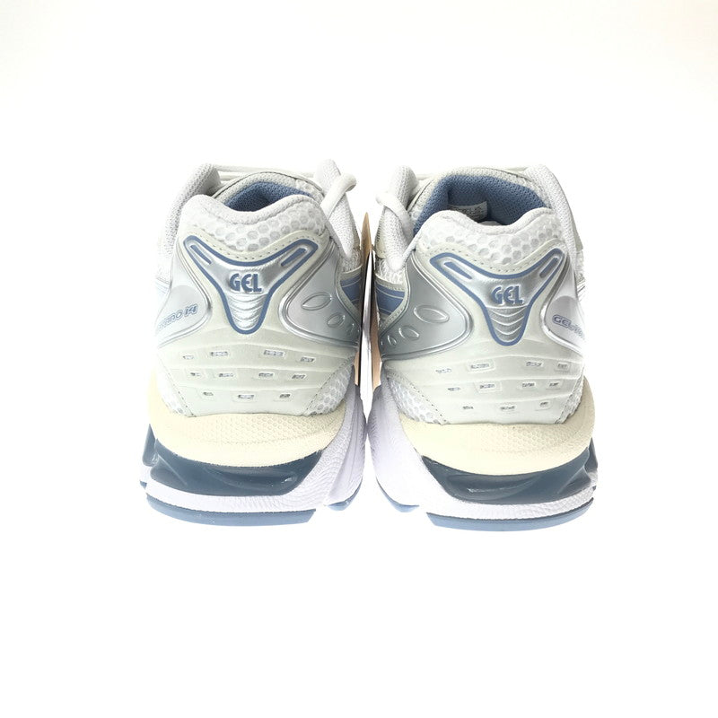 【中古美品】【メンズ】 ASICS アシックス GEL-KAYANO 14 1203A537 ゲルカヤノ スニーカー 靴 162-260503-na-17-tagh サイズ：26.5cm US 8 1/2 カラー：WHITE/LIGHT NAVY 万代Net店