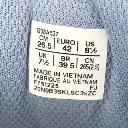【中古美品】【メンズ】 ASICS アシックス GEL-KAYANO 14 1203A537 ゲルカヤノ スニーカー 靴 162-260503-na-17-tagh サイズ：26.5cm US 8 1/2 カラー：WHITE/LIGHT NAVY 万代Net店